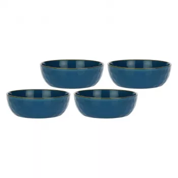 ROSE&TULIPANI Set mit 4 Concerto Blu Avio Salatschüsseln - Marineblau, 20 cm