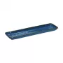 ROSE&TULIPANI Set von 4 rechteckigen Tabletts Concerto Blu Avio - Marineblau, 32 x 8 cm