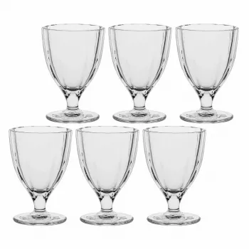 ROSE&TULIPANI Set mit 6 Amami Gläsern - Transparent, 300 ml