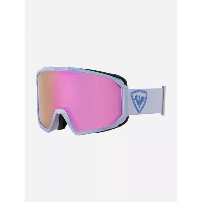 Rossignol ESSENTIAL WHITE Ski Goggles - White Frame, Orange Lens