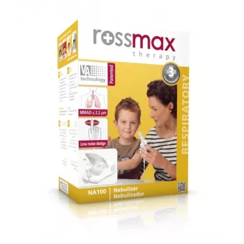 ROSSMAX Piston Nebulizer NA100 - Kompressorvernebler für Erwachsene und Kinder