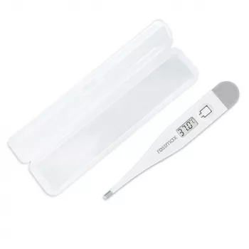 Rossmax TG 100 Digitalthermometer mit Fieberalarm, oral, rektal, axillar, wasserdichte Sonde, LCD-Anzeige, Speicherabruf, umschaltbar zwischen Celsius und Fahrenheit