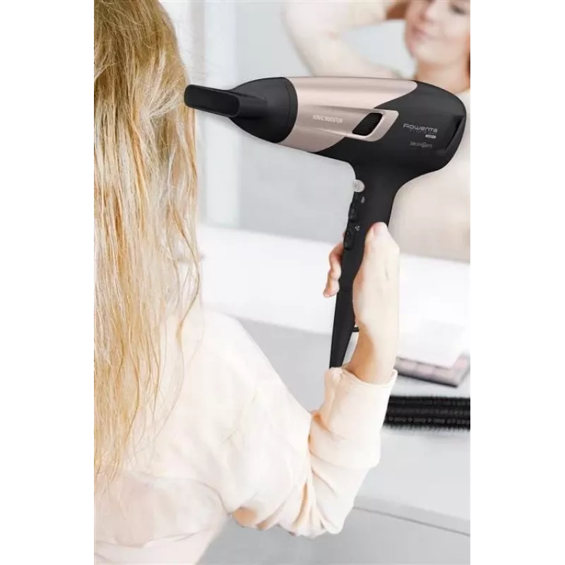 Rowenta fēns Power 2100W Haartrockner, Schwarz/Pink