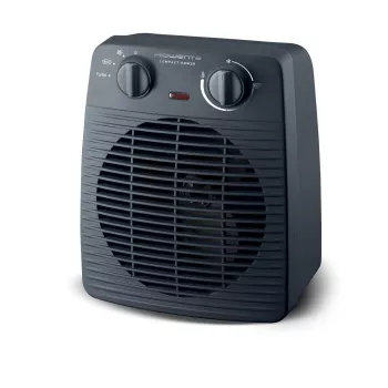 Rowenta SO2211 Keramik-Heizlüfter 2000W mit einstellbarem Thermostat, Schwarz/Grau