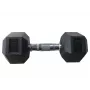 Gummierte Hex-Hantel YLDB35 9 kg – Anti-Roll, bodenschonend, verchromter gerändelter Griff