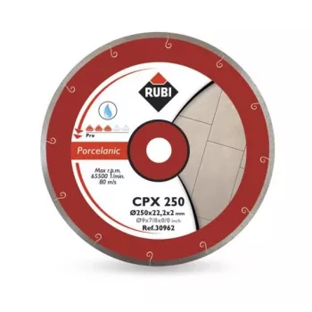 RUBI CPX Diamantscheibe 250 x 25,4 mm PRO für Feinsteinzeug