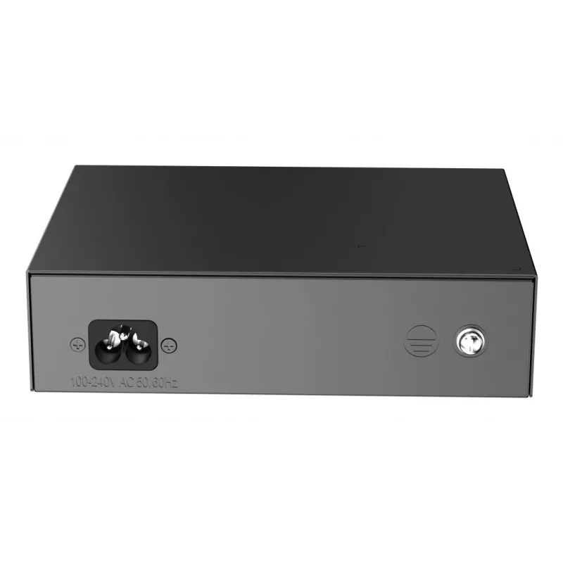 Ruijie RG-ES106F-P 6-Port Fast Ethernet PoE Switch, 4 PoE+ Ports, 54W Budget, Unmanaged, Schwarz