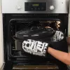 Russell Hobbs BW072151 Emaille-Bratpfanne 38cm mit selbstbastelndem Deckel, Schwarz/Creme