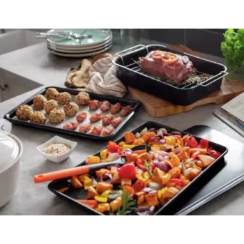 Russell Hobbs CW91612EU7 34cm Emaille-Bräter mit Rost
