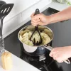 Russell Hobbs RH03026EU7 5-teiliges Küchenhelfer-Set mit Drehständer, Schwarz und Silber