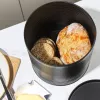 Russell Hobbs RH03269EU7 Ribbed Bread Bin, Black