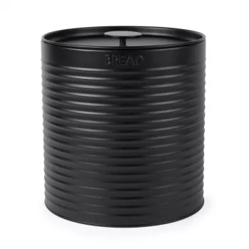 Russell Hobbs RH03269EU7 Ribbed Bread Bin, Black