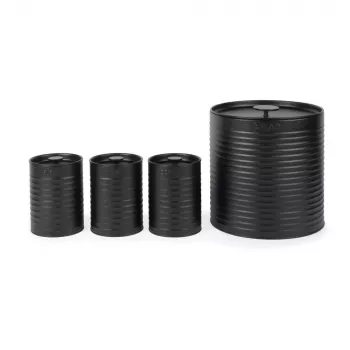 Russell Hobbs RH03270 Liniera 4-teiliges Arbeitsplatten-Set, Schwarz