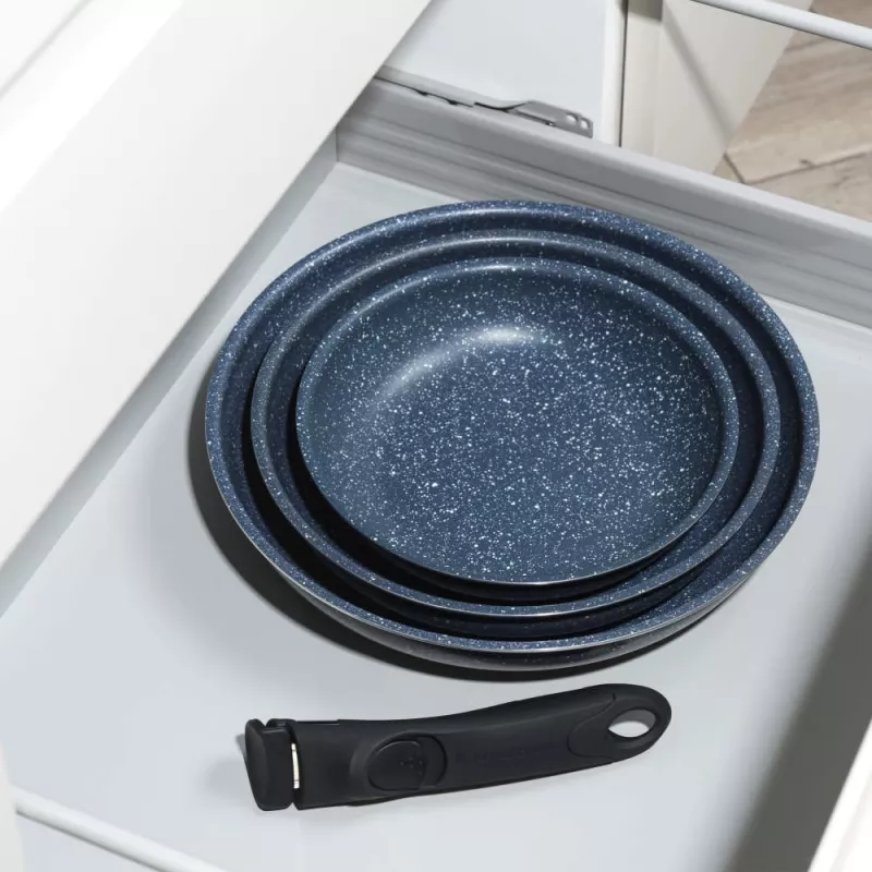 Russell Hobbs RH03293EU7 Nightfall Stone 4-teiliges Smart Clip Pfannenset
