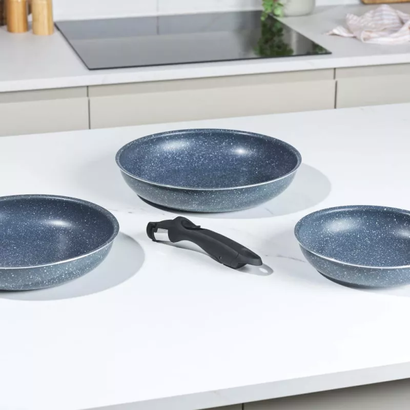 Russell Hobbs RH03293EU7 Nightfall Stone 4-teiliges Smart Clip Pfannenset