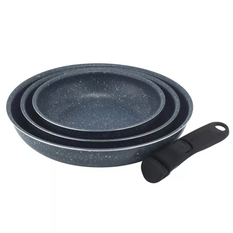 Russell Hobbs RH03293EU7 Nightfall Stone 4-teiliges Smart Clip Pfannenset