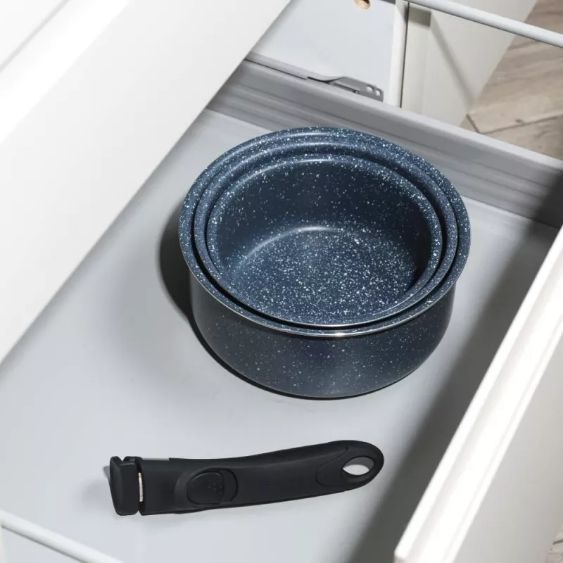 Russell Hobbs RH03294EU7 Nightfall 4-teiliges Smart Clip Topfset