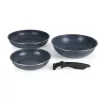 Russell Hobbs RH03296 Nightfall Stone 4-teiliges Smart Clip Pfannen-Set