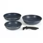 Russell Hobbs RH03296 Nightfall Stone 4-teiliges Smart Clip Pfannen-Set