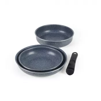 Russell Hobbs RH03297 Nightfall Stone 4-teiliges Smart Clip Pfannenset