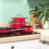 Russell Hobbs RH03821 Riviera 4-teiliger Topfset, Rot
