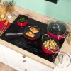 Russell Hobbs RH03821 Riviera 4-teiliger Topfset, Rot