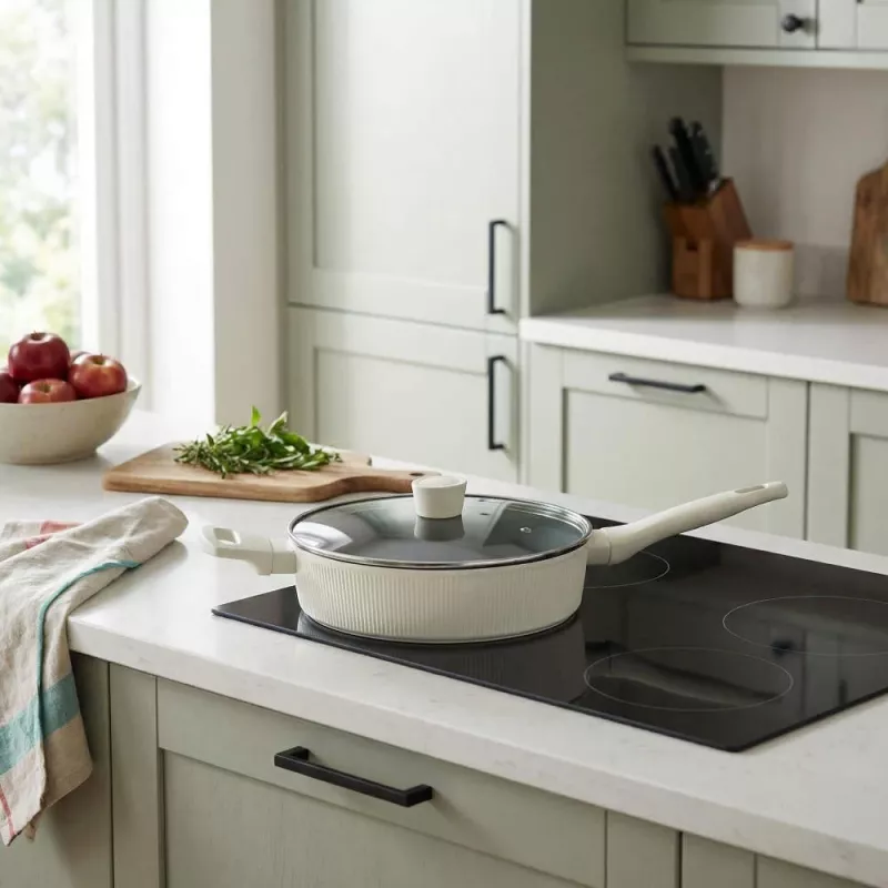 Russell Hobbs RH03871C Cote 28 cm Sauteuse, Creme