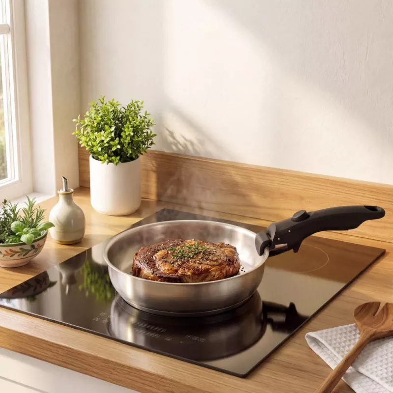 Russell Hobbs RH04033 Edelstahl 4-teiliges Smart Clip Pfannenset