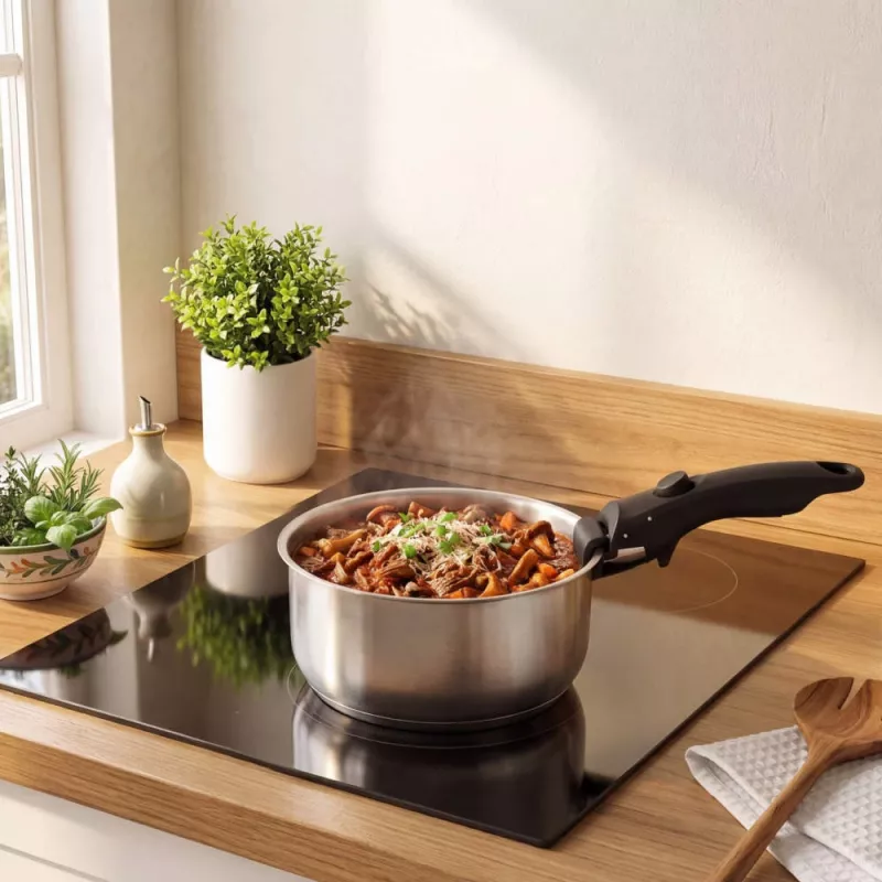 Russell Hobbs RH04034 Edelstahl 4-teiliges Smart Clip Kochtopf-Set