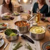 Russell Hobbs RH04034 Edelstahl 4-teiliges Smart Clip Kochtopf-Set