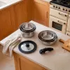 Russell Hobbs RH04041 Edelstahl 8-teiliges Smart Clip Kochgeschirr-Set