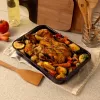 Russell Hobbs Romano 36cm Rechteckbräter - Kohlenstoffstahl, Antihaft, Anthrazitgrau