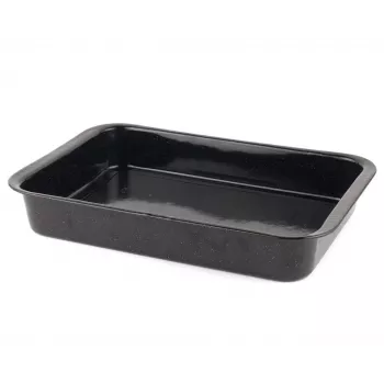 Russell Hobbs Romano 36cm Rechteckbräter - Kohlenstoffstahl, Antihaft, Anthrazitgrau