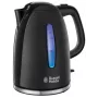 Russell Hobbs Textures Plus 22591-70 Elektrischer Wasserkocher, 1,7L, 2400W, Schwarz Strukturiert & Hochglanz