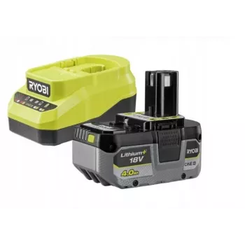 RYOBI 18V ONE+ 4.0Ah Li-Ion-Akku + RC18120A Ladegerät Starter-Kit