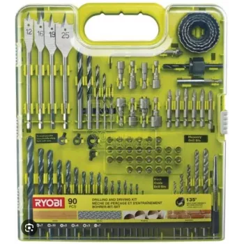 Ryobi Bohr- und Schraubzubehör-Set, 90-teilig