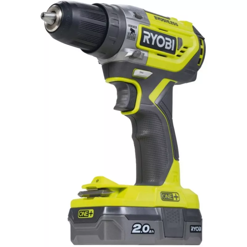 RYOBI ONE+ 18V Akku-Schlagbohrschrauber R18PD5-220S, 2x 2,0Ah Li-Ion Akkus