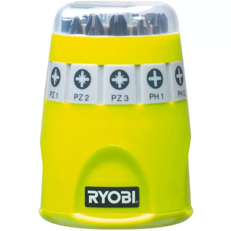 RYOBI RAK10SD 10-teiliger Schraubendreher-Bitsatz (Grün)