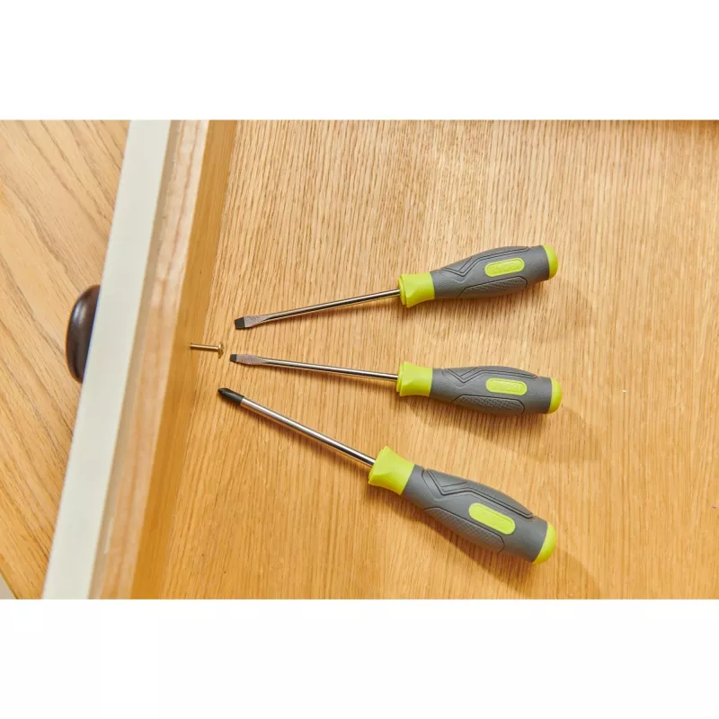 RYOBI RSD1PH2S 3-teiliger Schraubendreher-Satz (Grün/Grau, PH2, SL5.5, SL4)