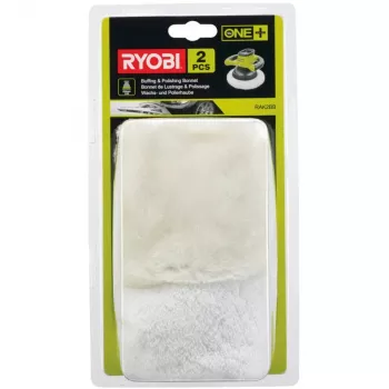 RYOBI Wachs- und Polierhauben-Set RAK2BB, 2-teilig (Weiß)
