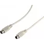S CONN MAXIMUM CONNECTIVITY ShiverPeaks PS/2 Verlängerungskabel, 6-pol Mini DIN Stecker auf Buchse, 3,0 m, Schwarz 78106-3