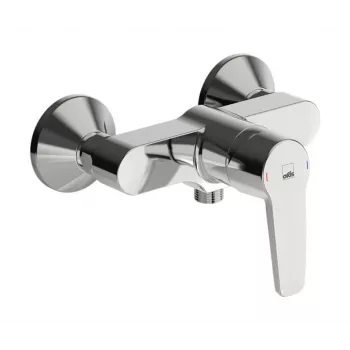 Saga Einhebel-Duscharmatur 3963Y – Chrom Messing Wandmontierter Mischer mit EcoFlow