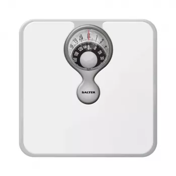 Salter 484 WFEU12 Personenwaage mit Vergrößerungsglas, kompakte mechanische Waage