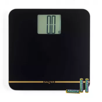 Salter 9075 BGFEU12 Max Personenwaage, Schwarz/Gold