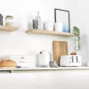 Salter Boston 4-teiliges Badezimmer-Accessoire-Set für die Ablage, Eisweiß