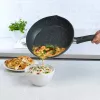 Salter BW09071AR Easy Pour 2-teiliges Bratpfannen-Set - 20cm & 24cm, geschmiedetes Aluminium, PFOA-freie Antihaftbeschichtung, induktionsgeeignet, Schwarz/Grau