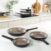 Salter BW12871EU7 Keramik-Bratpfanne 24 cm - Anthrazitgrau, induktionsgeeignet, antihaftbeschichtet