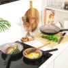 Salter BW12871EU7 Keramik-Bratpfanne 24 cm - Anthrazitgrau, induktionsgeeignet, antihaftbeschichtet