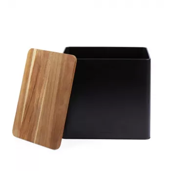 Salter BW128991 Toronto Brotkasten, Schwarz/Holz