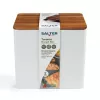 Salter BW128991W Toronto Brotkasten, Weiß/Holz